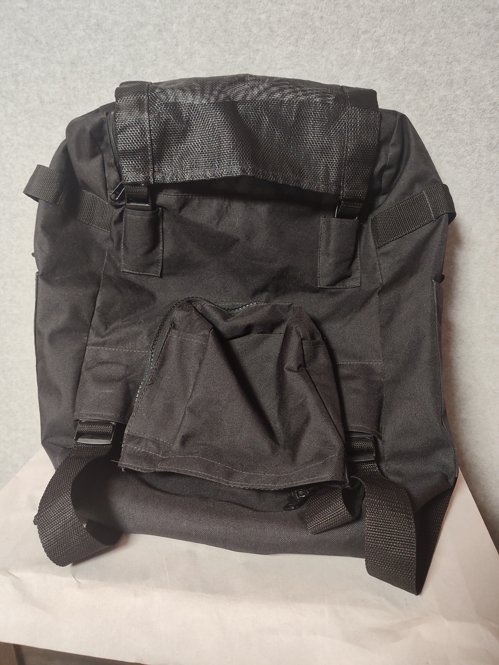T-Bags Expandable Motorcycle Sissy Bar Bag Black